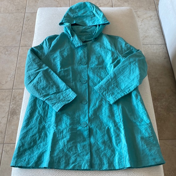 Per una gorgeous NWOT women’s XL spring rain coat - Picture 1 of 6